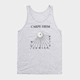 Sun Dial - Carpe Diem, Seize The Day, Time Is Short. Tank Top